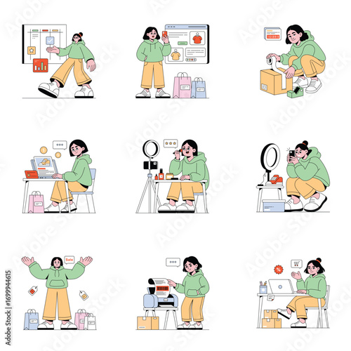E_ Commerce Vector Illustration Set 3
