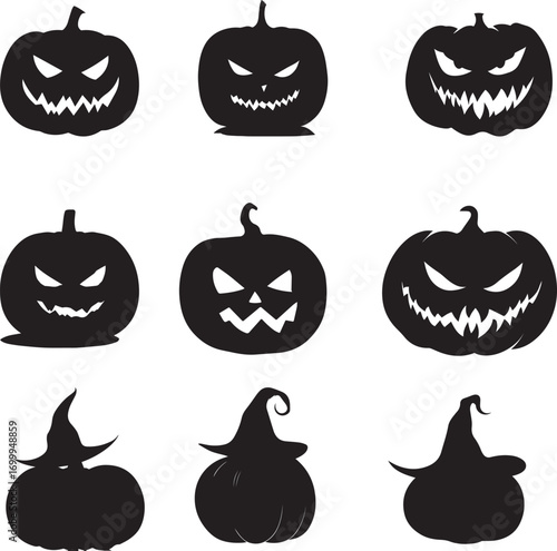halloween pumpkin set