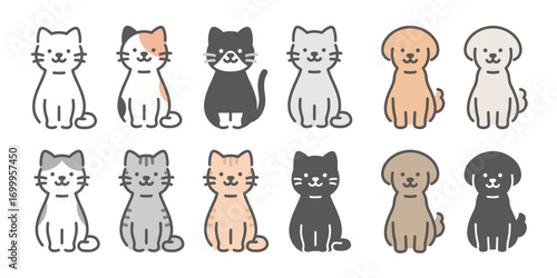 犬猫　うちの子　ペットアイコン