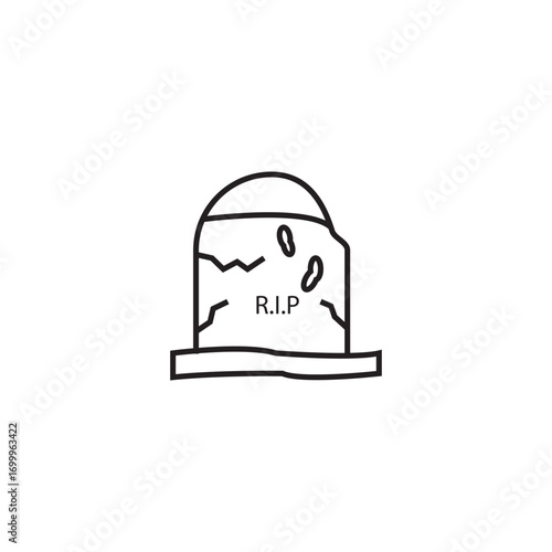 halloween funeral icon