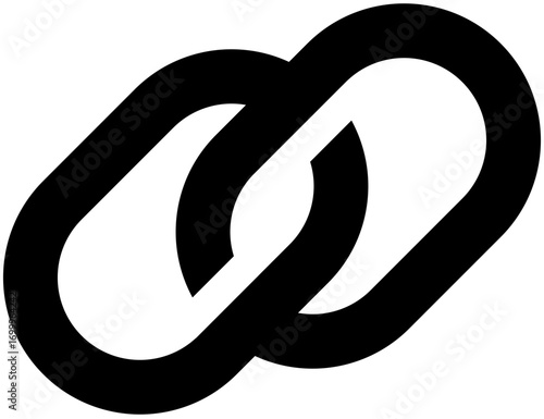 simple sharp ui icon link