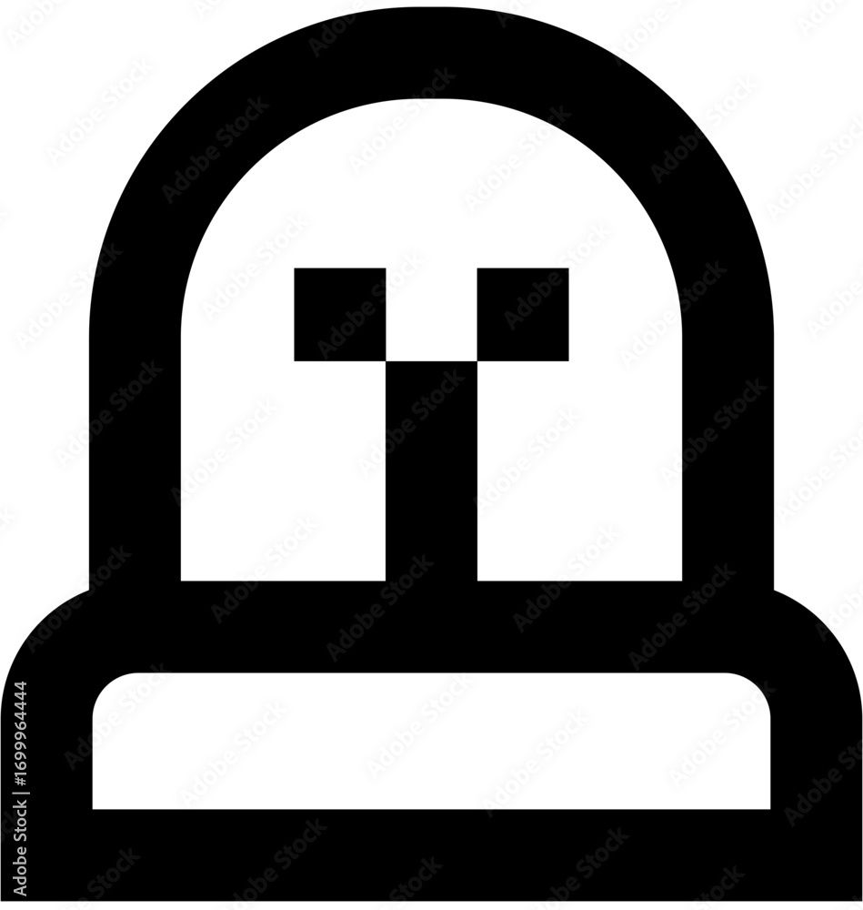 Obraz premium simple sharp ui icon siren