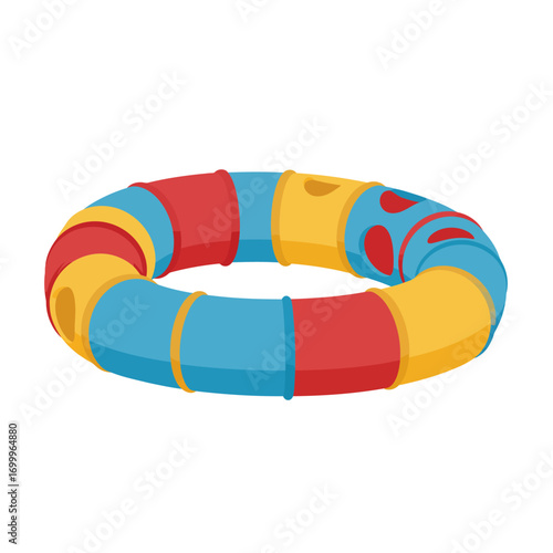 Colorful Play Tunnel for Children Red Yellow and Blue.