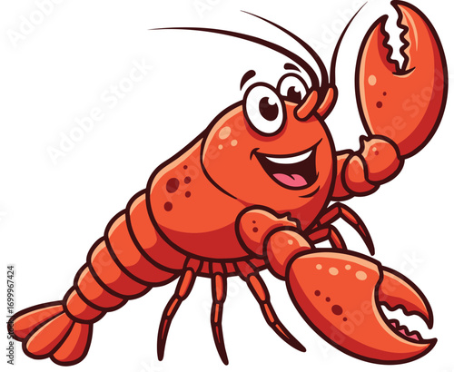 Cartoon Lobster Vector