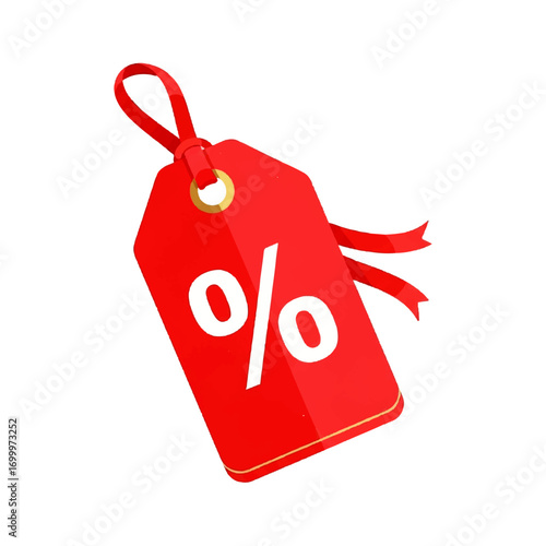 Red Discount Tag Sale, Offer, Percentage, Promotion, Markdown