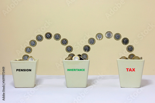 money from a pension fund and inheritance used to pay tax