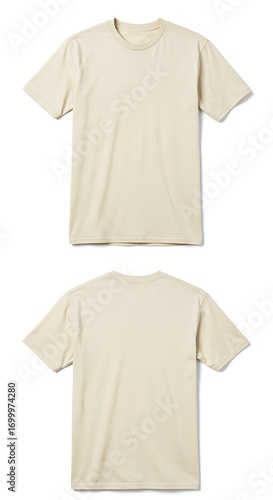 Creamy Comfort: Soft T-Shirt Mockup