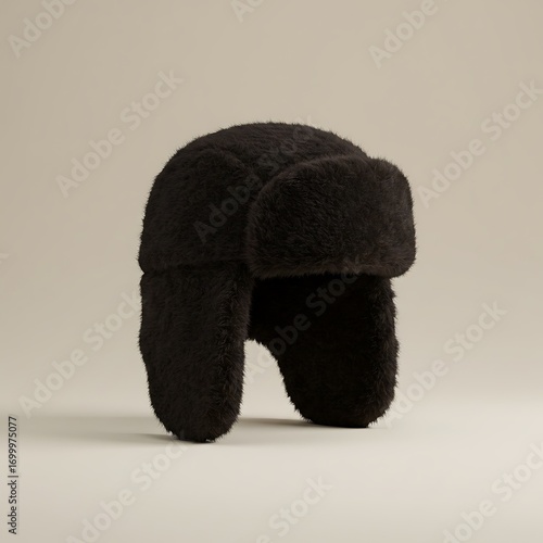 Black Sheepskin Ushanka
