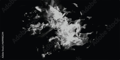 Warm dark gray background with relief black material surface.clouds isolated on black background, mist or fog on black. natural background. white crystalline powder on a black background.