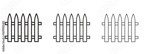 Yard icon with outline style, vector illustration designs