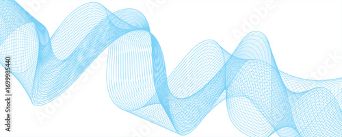 Abstract wave background with smooth, flowing, multicolored gradient lines. Futuristic energy sound waves technology.overlapping lines & sense of motion and fluidity. Freshness and energy creative.