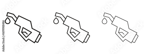 petrol icon with outline style, vector illustration designs