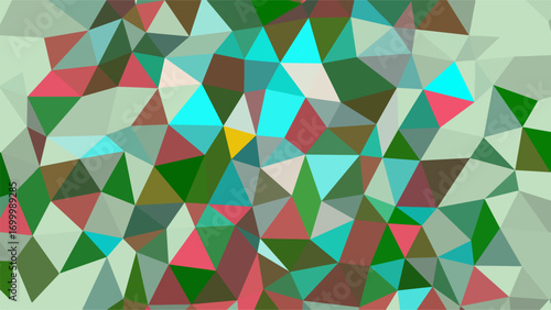 Abstract Geometric Pattern of Intersecting Triangles in Earthy Tones and Teal polygons