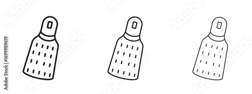 Microplane grater icon with outline style, vector illustration designs