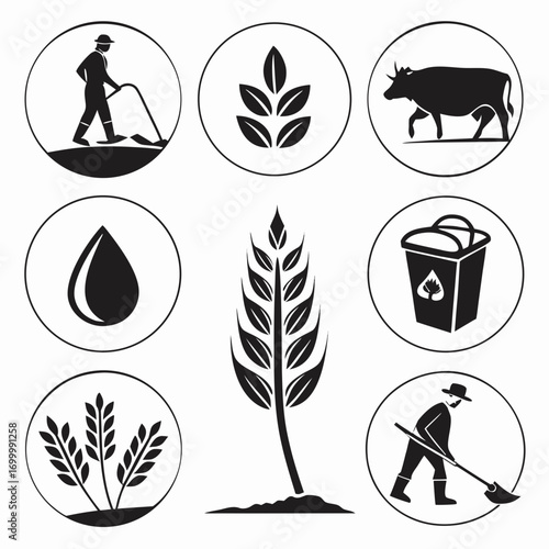 set of icons