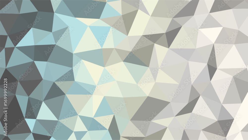 Obraz premium Cool Toned Abstract Polygonal Background with Blue and Gray Shades geometric low poly