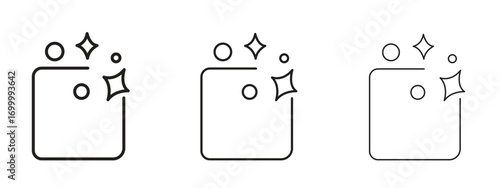 Clean floor surface icon with outline style, vector illustration designs