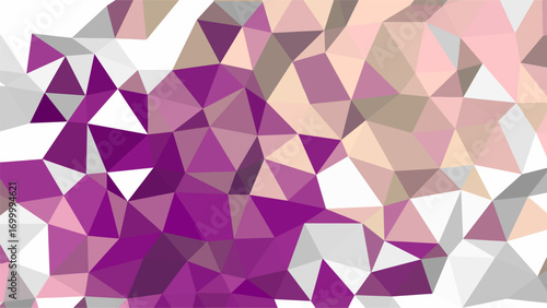 Soft Geometric Low Poly Pattern with Pastel Purple Pink and Beige Tones abstract background