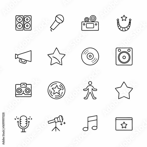 Showcasing Music And Entertainment Icons Crisp Premium Digital Asset
