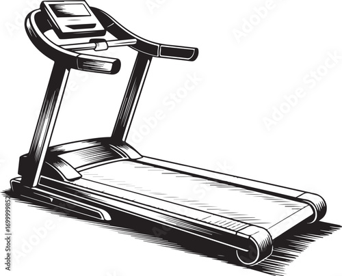 Treadmill Machine Gym Equipment Fitness Exercise Cardio Workout Running Jogging Training