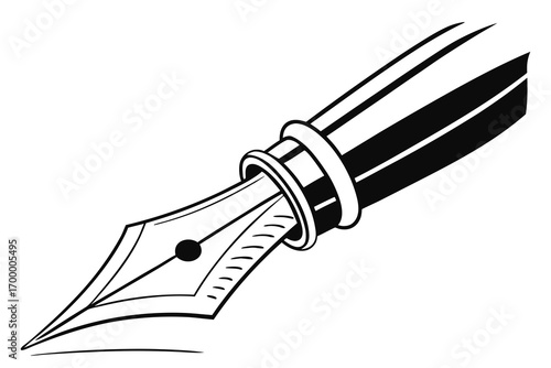Classic Fountain Pen Nib Writing Instrument.