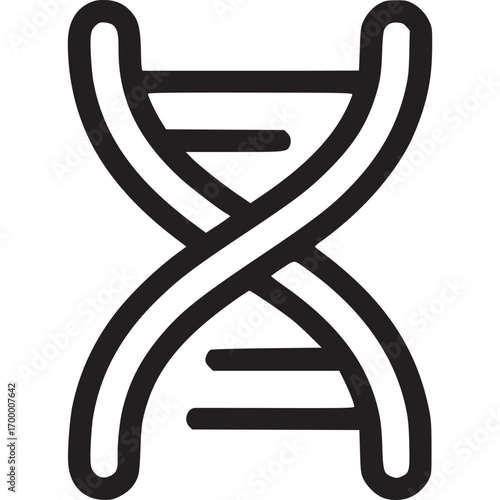 Dna structure concept double helix molecule, genetic code, and biotechnology isolated on white background symbol of science, medicine, and heredity