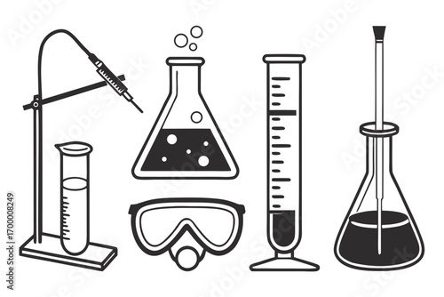Laboratory Equipment Science Experiment Tools.