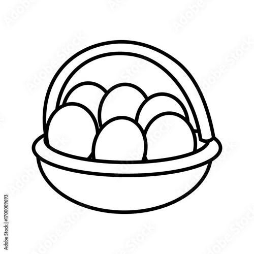  vector egg icon white on background