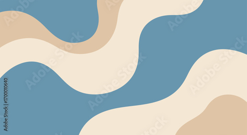 Abstract Fluid Wave Pattern with Pastel Color Palette, Elegant Minimalist Geometric Design, Modern Aesthetic Backdrop for Poster, Banner, Print, and Digital Artwork, illustration background