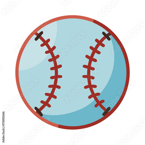 Baseball Clipart Vector Icon Illustration – Sports Equipment Design Isolated on White Background Artwork.