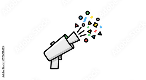 Celebration Party Popper Illustration.