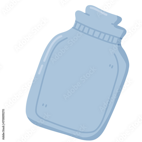 Hot Water Bag Illustration, Pain Relief and Wellness