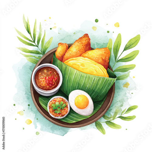 Nasi Lemak A Delicious and Flavorful Indonesian Dish.