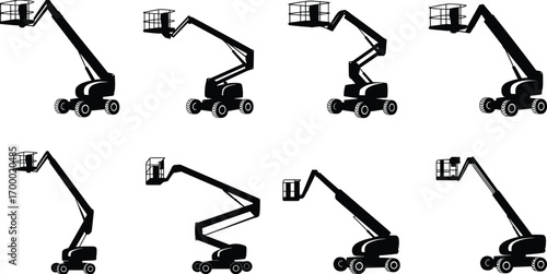 Boom lifts, aerial work platforms, cherry pickers, telescopic boom lift, articulating boom lift, construction equipment, maintenance platform, height access, safety lifting platform,