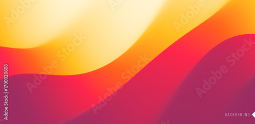 Desert dunes sunset landscape. Abstract background with dynamic effect. Creative design with vibrant gradients. 3D vector Illustration.