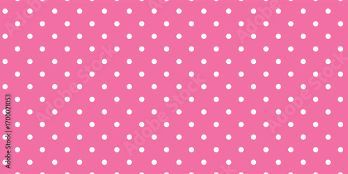 Seamless colorful polka dot vector pattern, vintage retro wallpaper and cute background design.