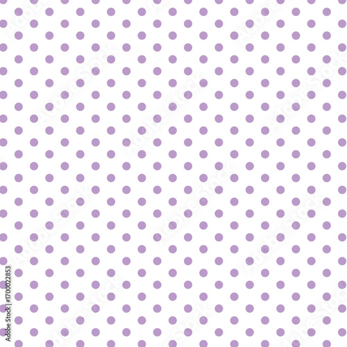 Seamless colorful polka dot vector pattern, playful retro fabric and packaging background.
