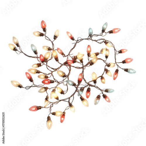 A vibrant arrangement of decorative string lights brightens a backyard, enhancing a relaxed summer evening atmosphere