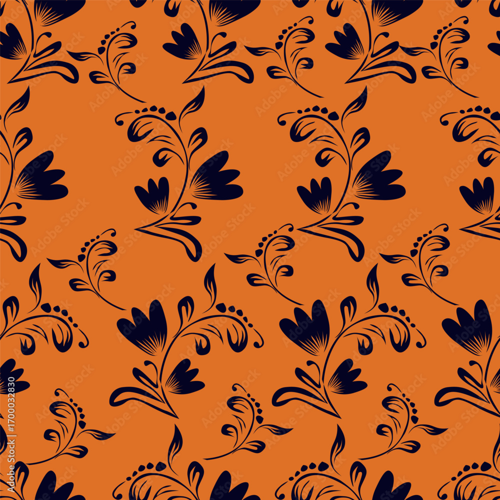 Fototapeta premium Seamless Abstract Tropical Pattern In Vector