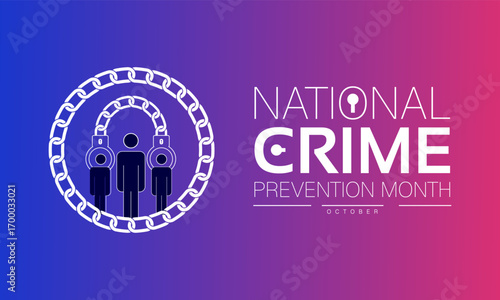 National Crime Prevention Month Poster Banner and Background Abstract Design Template for Public Safety Law Enforcement Security Awareness and crime Prevention  Community Protection Campaign
Category 