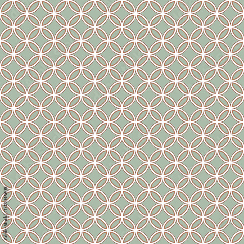 Intricate geometric pattern with subtle colors and repeating motifs