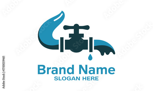 Plumbing logo design vector