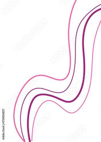 abstract pink wave line