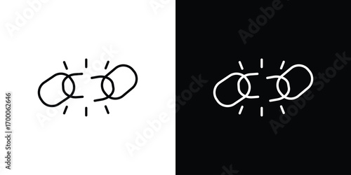 Weakness icon pictogram on White Background Editable Stroke.