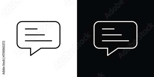 Text icon pictogram on White Background Editable Stroke.