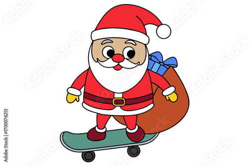 santa claus on a white background