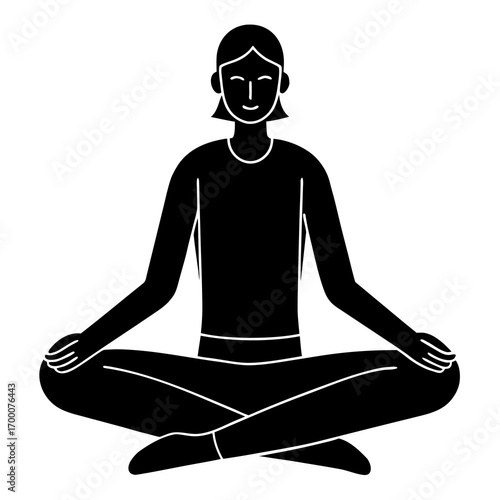 Meditation Yoga Pose Silhouette