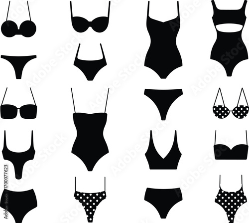 Trendy Swimsuit Collection: A Must-Have Essential for Summer, Beachwear, and Vacation Style - Fashionable, Comfortable, and Versatile Designs.