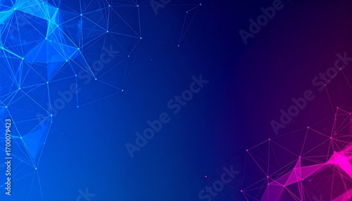 Abstract Network Connections with Gradient Background.