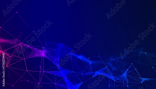 Abstract Network Digital Data Visualization.